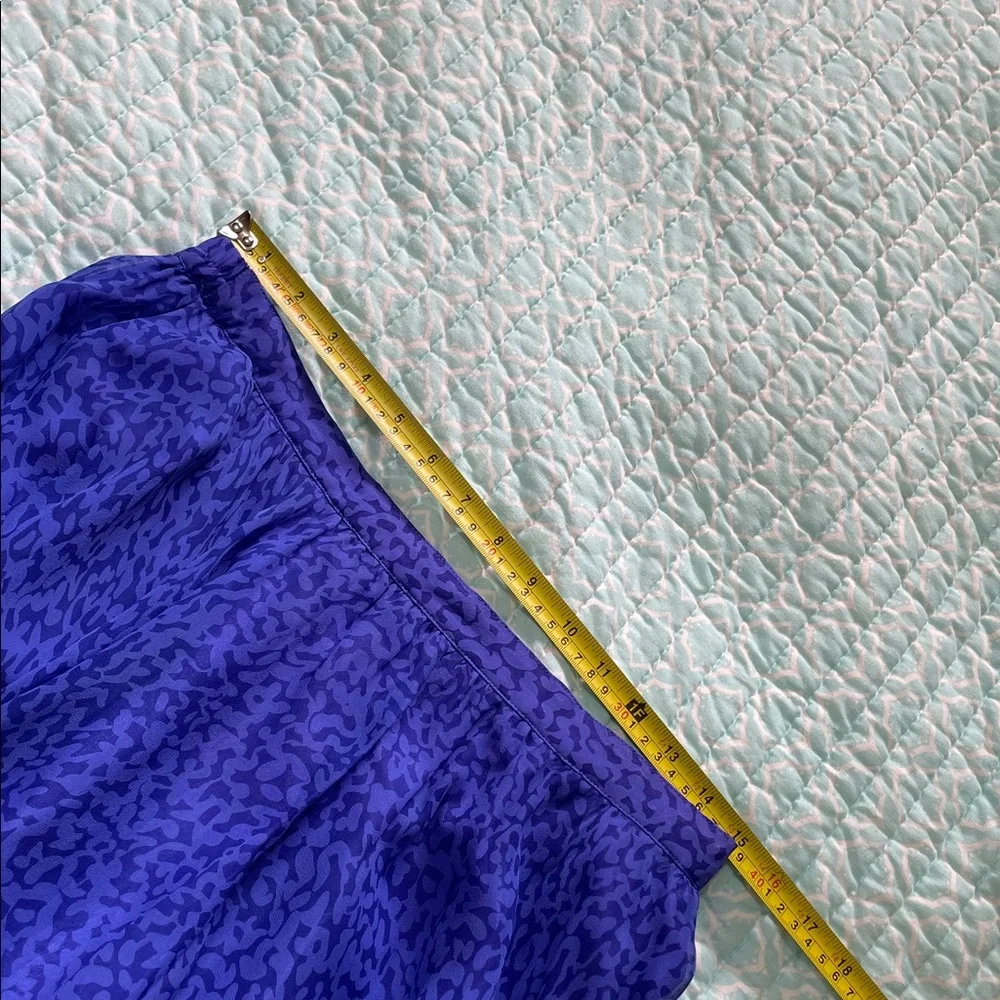 periwinkle, blue and purple pure silk circle skirt